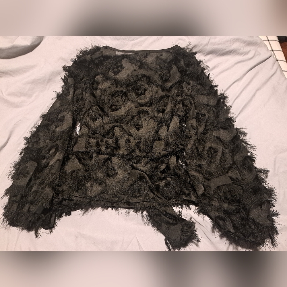 Black Textured Top